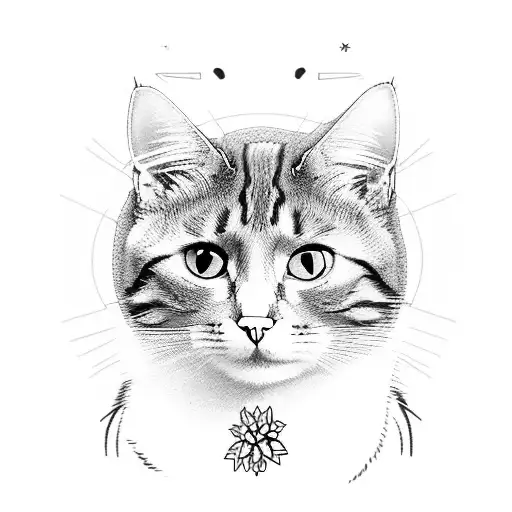 Cat With Name Juni With J As Cat Silhouette