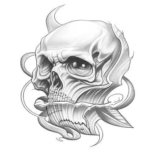 A Sketch-style Tattoo Of A Retired Artist Painting A Mural Inspired By Different Countries