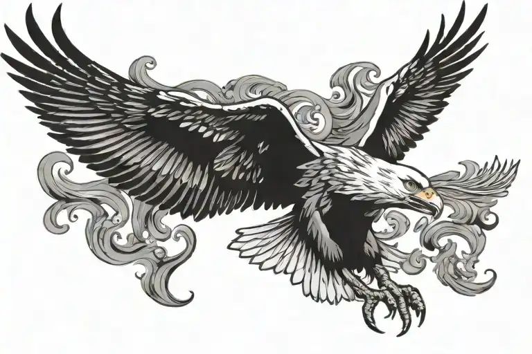 American Eagle Soaring