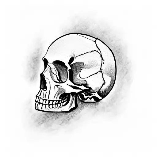 Skull Full Of Hummingbirds