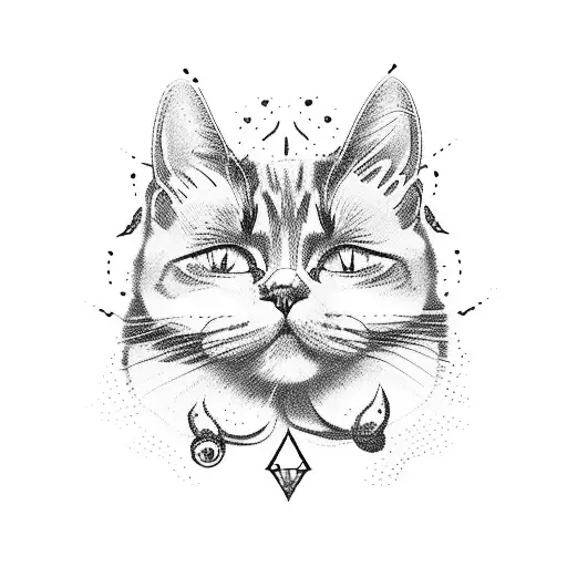 Cat With Three Eads One Of Them Of A Dog