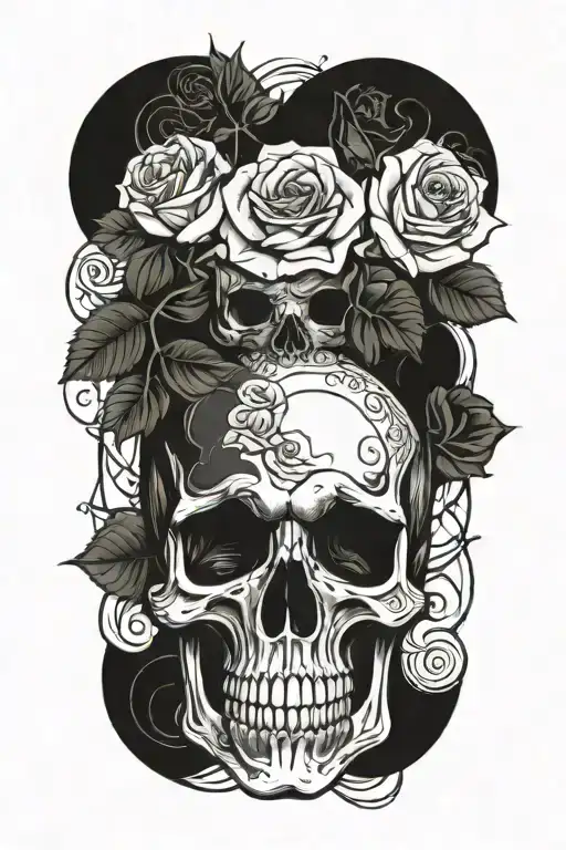 Skull And Roses
