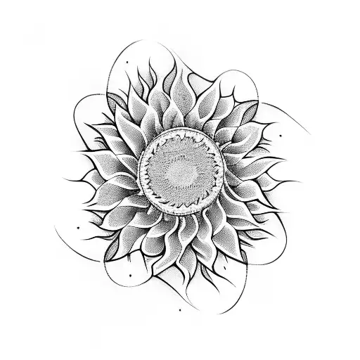 Waves With Sunflower