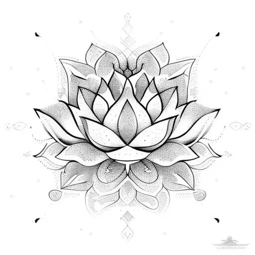 Lotus Flower Unalome