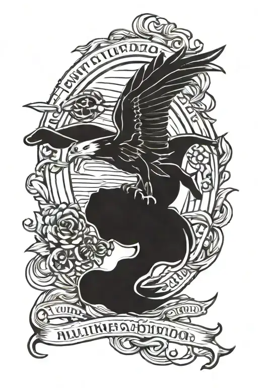 Us Military Tattoo With The Phrase