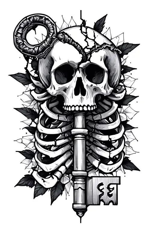 Broken Skeleton Key Symbolizing