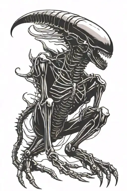 Crawling Xenomorph Alien