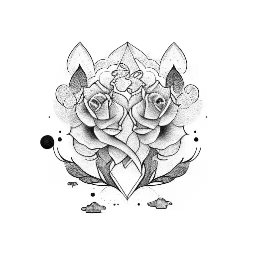 B And T Font With Love Design