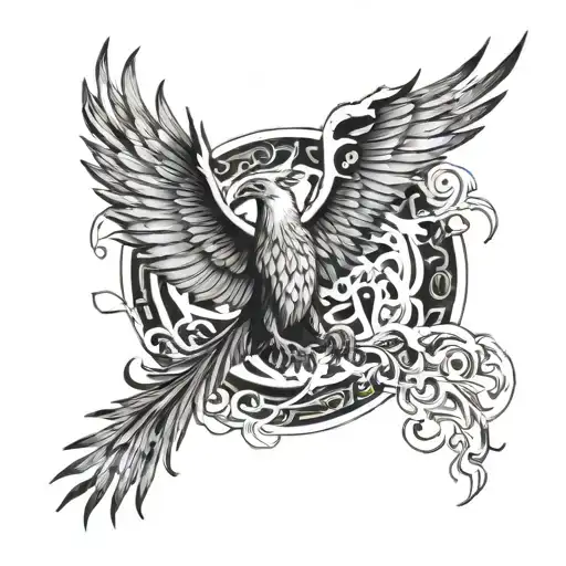 Phoenix Dropping Aristotle In Front Of Logarithmic Curve