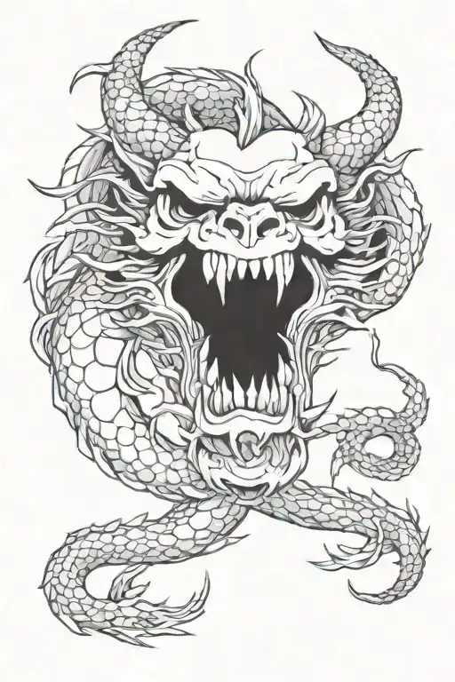 Skull Of A Chinese Dragon