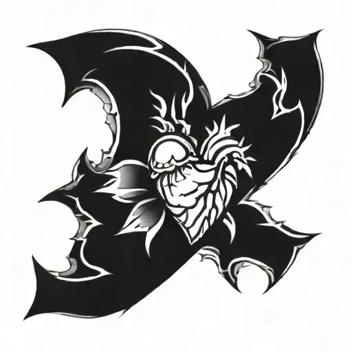 Broken Heart With Bullet