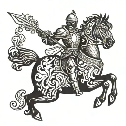 Black Knight No Horse With Sweet Pea