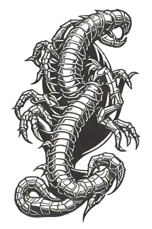 Scorpion Wrapped In A Banner