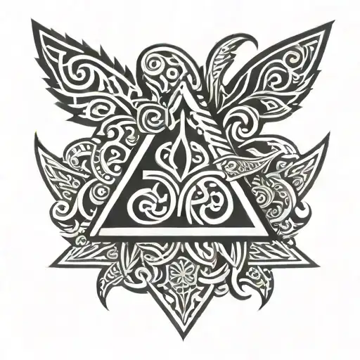 Polynesian Tribal Holy Trinity Symbol