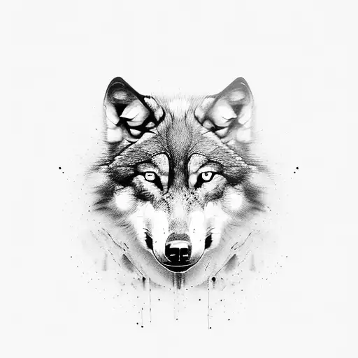 Wolf Mzed Into Yin Ynag