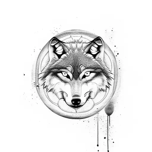 Wolf Mixed Into Yin Yang