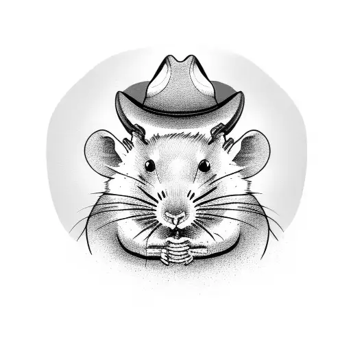 Rat With Cowboy Hat