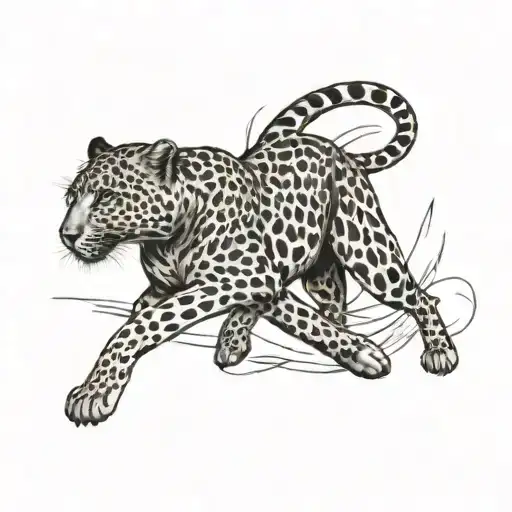 Leopard Running