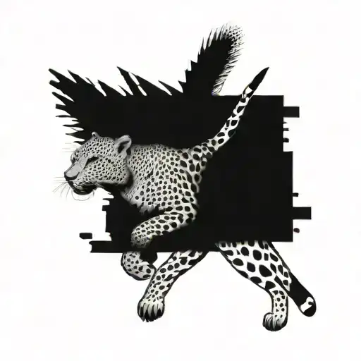Leopard Running