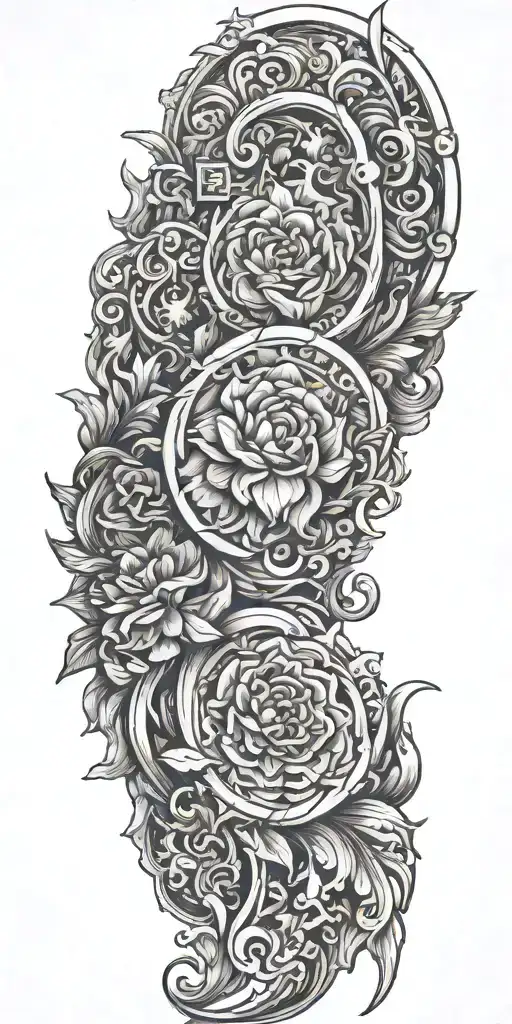 Incorporate Leather Tooling Patterns Into A Western Tattoo Design