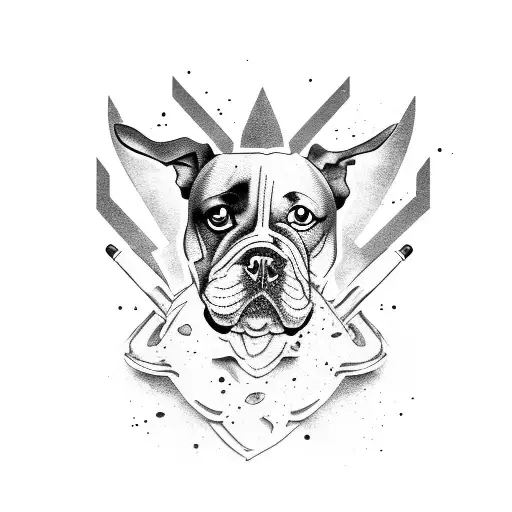 A Dog With Muscle And Smoke