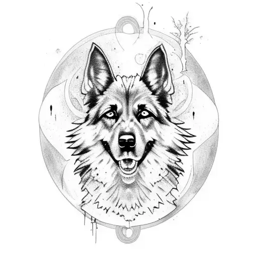 Zombie German Shepard