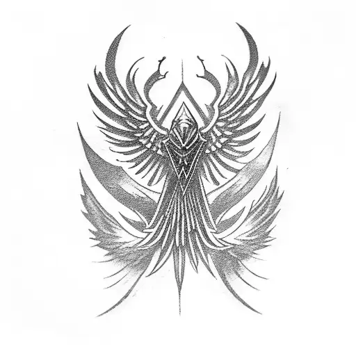Assassin's Creed Symbol With A Phoenix Symbol