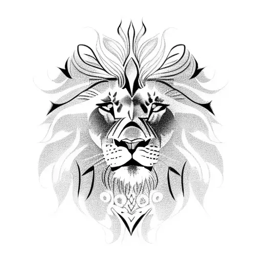 A Majestic Lion With Flowing Long Hair