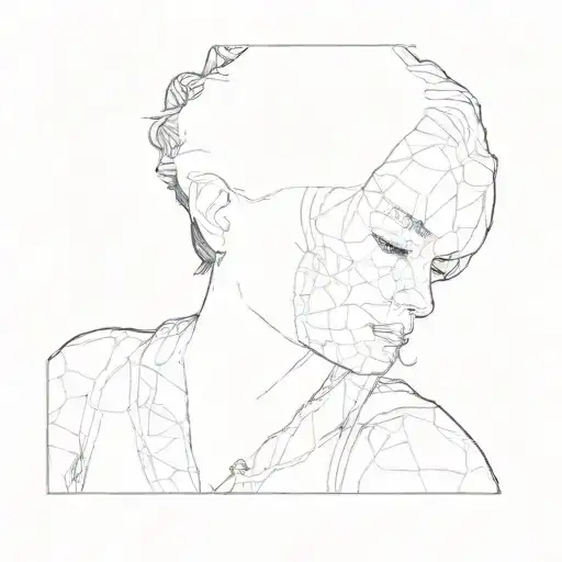 A Black And White Photo Of A Woman