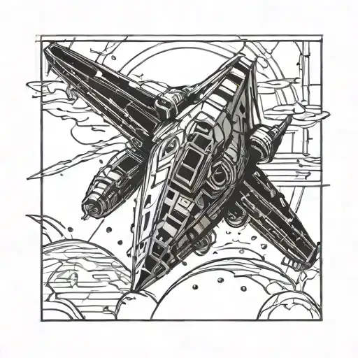 Star Wars Spaceship Flying