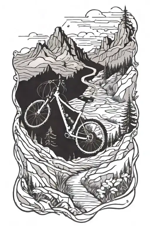 Mountain Bike Trail With Jumps