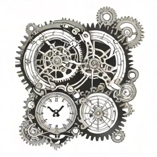Clock Mechanism Intertwined