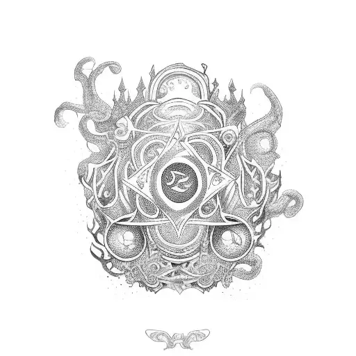 An Enchanted Book With Swirling Magical Symbols