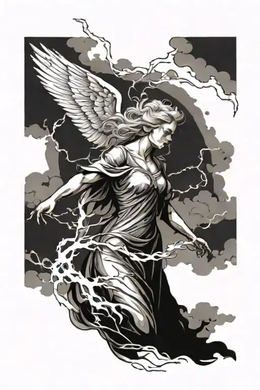 Storm With Angel Emerging
