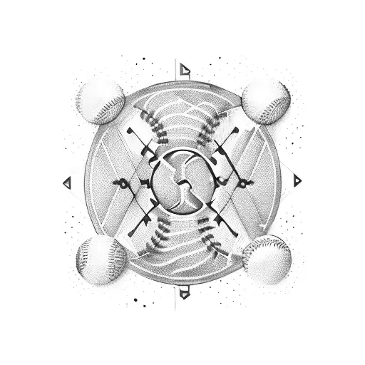 Equalizer Bars Forming The Shape Of A Baseball Bat