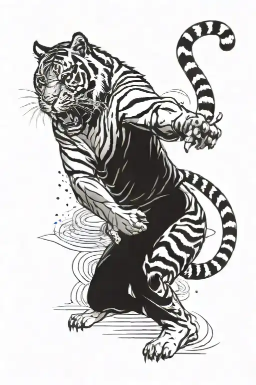 Tiger Fighting Stance