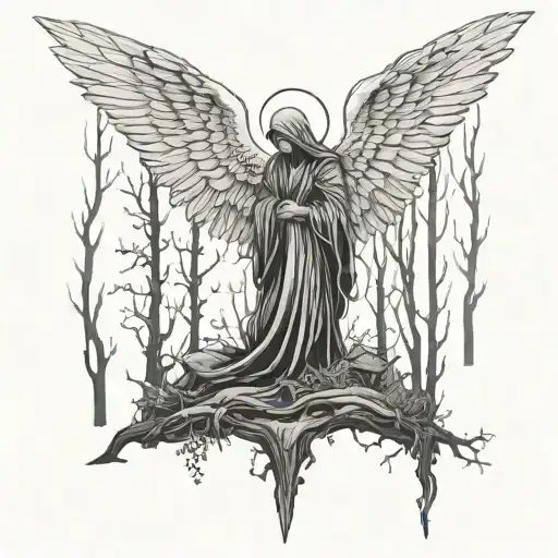 Angel Of Death In A Forest Of Depression
