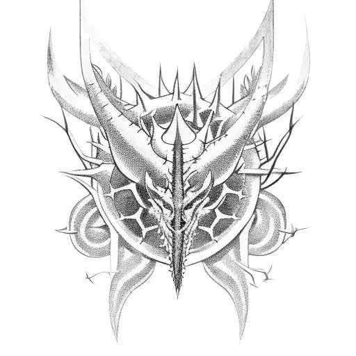 Crown Of Thorns And Dragon