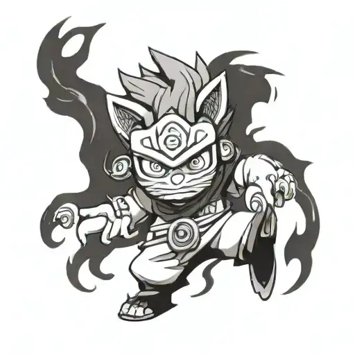 Kyuubi From Naruto In Chibi Form