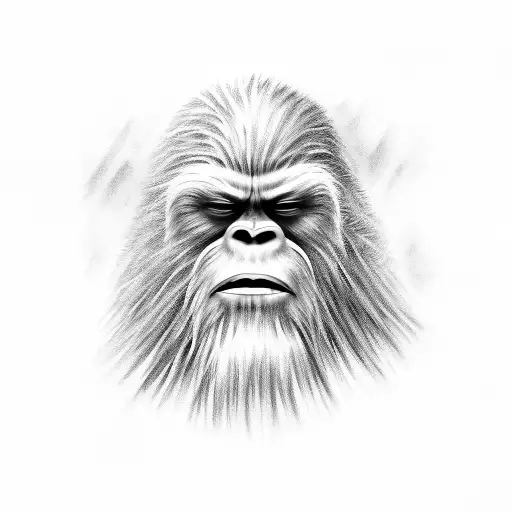 A Majestic Sasquatch Emerging From A Florida Swamp