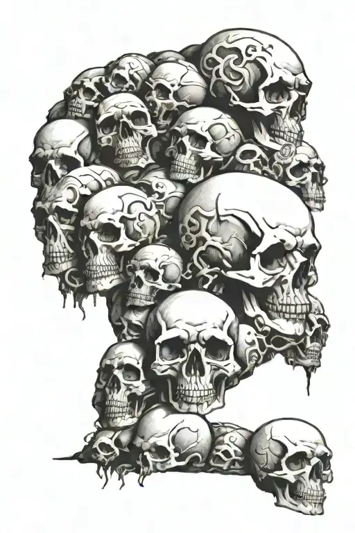 Mountain Of Skulls And Corpses