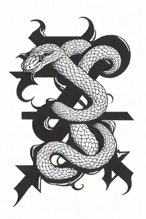 Snake And Cross