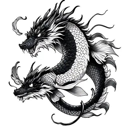 Yan Koi Dragon Emerging