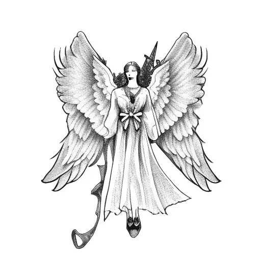 Angel With Bow In Hand