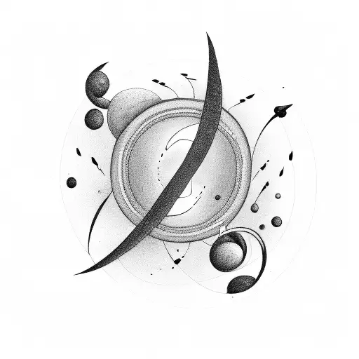 A Cosmic Symphony Of Music Notes Swirling Around A Black Hole