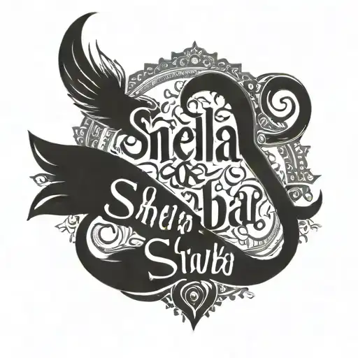 Sneha & Shubham Name Tattoo In One Word Written