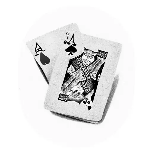 A Stack Of Playing Cards With Money Pouring Out Of Them