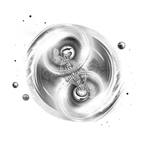 Black Hole But The Circle Is Ourobouros