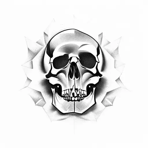 Create A Tattoo Of A Skull Made Out Of Car Parts