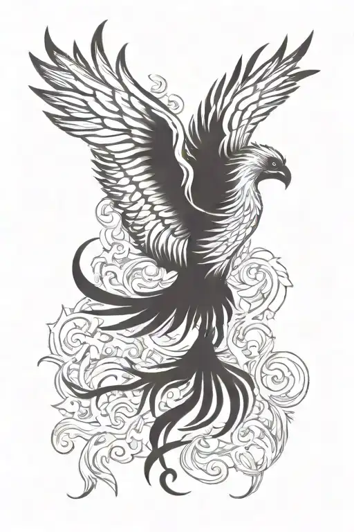 Phoenix Rising From The Ashes